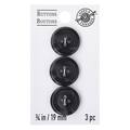 Black Buttons, 3/4""